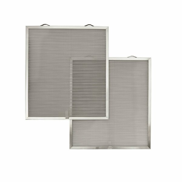 Almo Aluminum Open Mesh Grease Filters for Type E1 - 19.9in x 15.7in x 0.4in Dishwasher Safe HPFA142